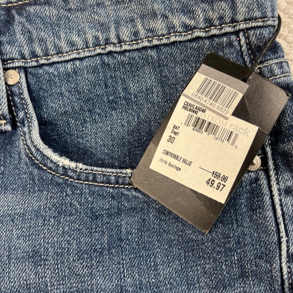 Joes Jeans Flawless Cut Off Shorts Helsinki Blue Denim Raw Hem Size 30 NEW - Picture 4 of 10